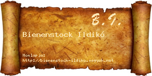 Bienenstock Ildikó névjegykártya